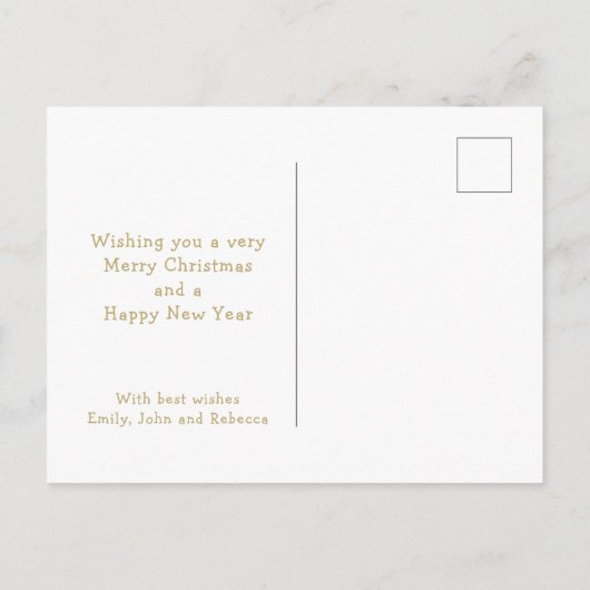 Funny Dit is het seizoen om jolly Schattige Dog Ca Feestdagenkaart (Achterkant)