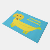 Funny Dit Parlement is Bananas Dog Deurmat (Schuin)