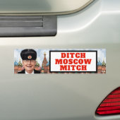 Funny Ditch Moskou Mitch Bumpersticker (Op auto)