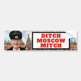 Funny Ditch Moskou Mitch Bumpersticker