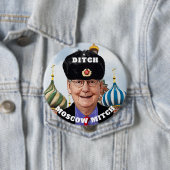 Funny "Ditch Moskou Mitch" McConnell Ronde Button 4,0 Cm (In situ)