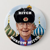 Funny "Ditch Moskou Mitch" McConnell Ronde Button 4,0 Cm (Voorkant)
