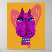 Funny Diva Kat Poster (Voorkant)