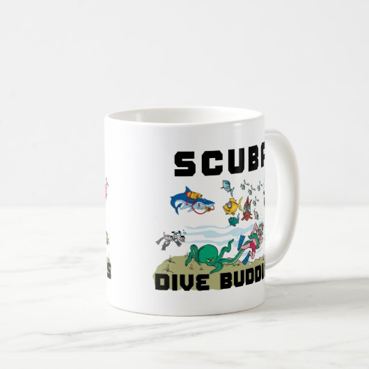 Funny Dive Buddy SCUBA Dive Buddy Koffiemok (Voorkant rechts)