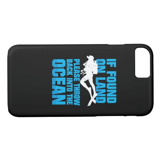 Funny Diver Gift - Als gevonden op het land Case-Mate iPhone Case (Achterkant (Horizontaal))