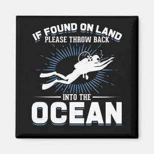 Funny Diver Joke Scuba Diving Magneet