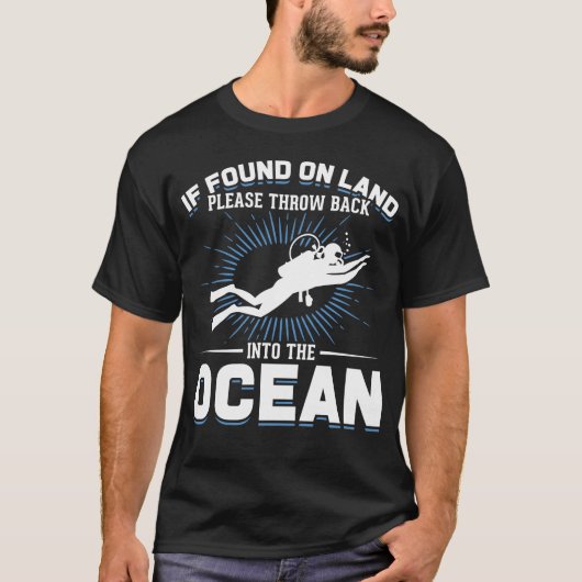 Funny Diver Joke Scuba Diving T-shirt (Voorkant)