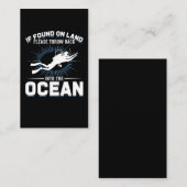 Funny Diver Joke Scuba Diving Visitekaartje (Voorkant / Achterkant)