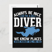 Funny Diver Scuba Diving Briefkaart (Voorkant / Achterkant)