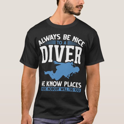Funny Diver Scuba Diving T-shirt (Voorkant)