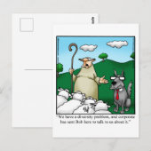 Funny Diversity Humor Briefkaart (Voorkant / Achterkant)