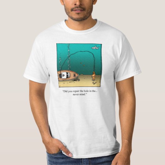 Funny Diving humor Tee Shirt (Voorkant)