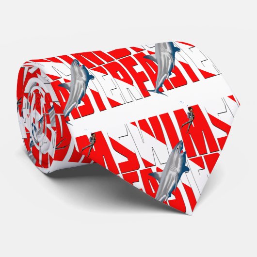 Funny Diving Swim Sneller Stropdas (Opgerold)