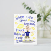 Funny Divorce/Ex-Husband Cartoon Briefkaart (Staand voorkant)