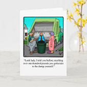 Funny Divorce Humor Wenskaart Kaart (Gele Bloem)