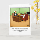 Funny Divorce Humor Wenskaart Kaart (Gele Bloem)