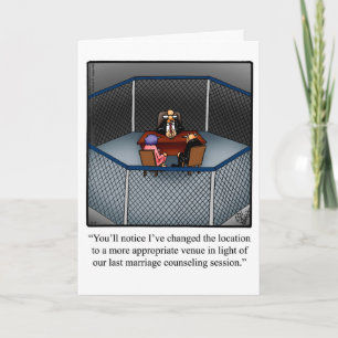 Funny Divorce Humor Wenskaart Kaart
