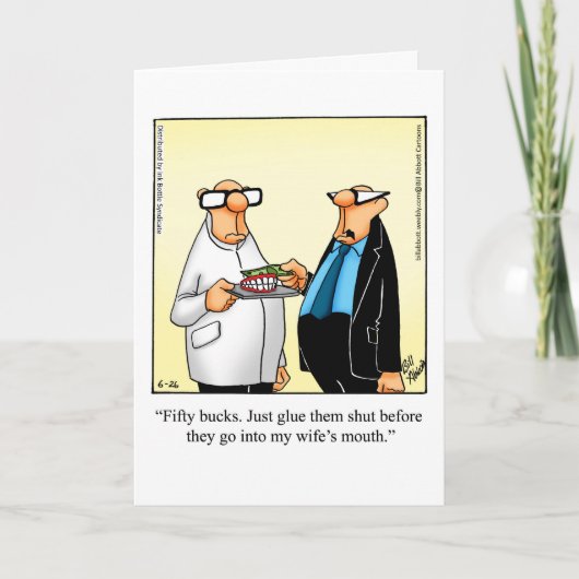 Funny Divorce Humor Wenskaart Kaart (Voorkant)