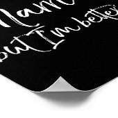 Funny Divorce Joke I Used To Be Married But I'm Be Poster (Hoek)