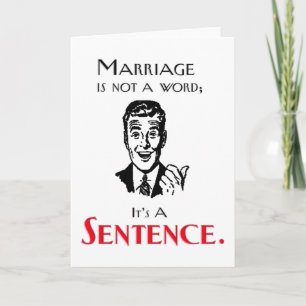 Funny Divorce Joke Wenskaart Kaart