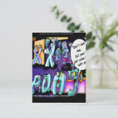 Funny Divorce My Ex & Yours Briefkaart (Staand voorkant)