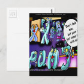 Funny Divorce My Ex & Yours Briefkaart (Voorkant / Achterkant)