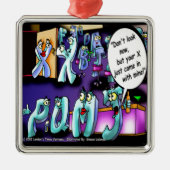 Funny Divorce My Ex & Yours Metalen Ornament (Voorkant)