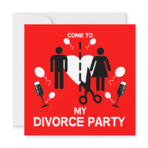 Funny Divorce party Invite