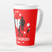 Funny Divorce Party Latte Mok (Rechterhoek)