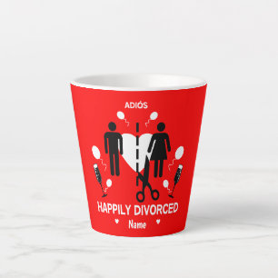 Funny Divorce Party T-Shirt Latte Mok