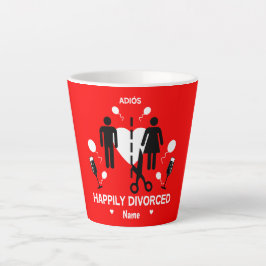 Funny Divorce Party T-Shirt Latte Mok
