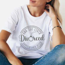 Funny Divorce Party T-shirt voor haar