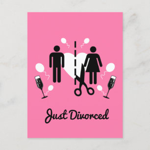 Funny Divorce Party-uitnodigingen Briefkaart