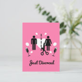 Funny Divorce Party-uitnodigingen Briefkaart (Staand voorkant)