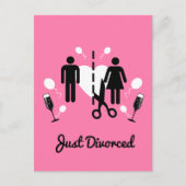 Funny Divorce Party-uitnodigingen Briefkaart (Voorkant)