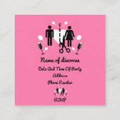 Funny Divorce Party-uitnodigingen Informatiekaartje (Achterkant)