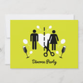 Funny Divorce Party-uitnodigingen Kaart (Voorkant)