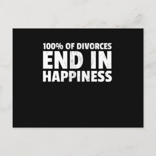 Funny Divorce Quote Design Gift for Divorce Party Briefkaart
