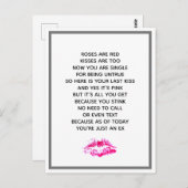 Funny Divorce-Rozen zijn rood gedicht Briefkaart (Voorkant / Achterkant)