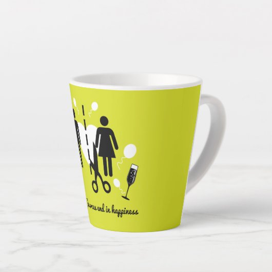 Funny Divorce Survivor Sympathie Latte Mok (Rechterhoek)