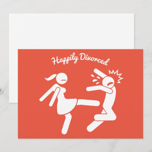 Funny Divorce Sympathie Gifts Feestdagenkaart (Voorkant / Achterkant)