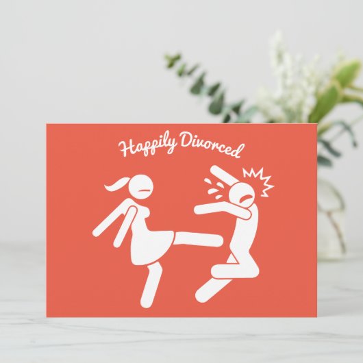 Funny Divorce Sympathie Gifts Feestdagenkaart (Staand voorkant)