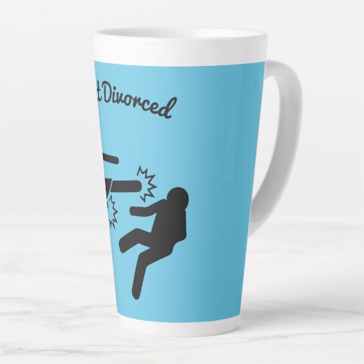 Funny Divorce Sympathie Gifts Latte Mok (Rechterhoek)