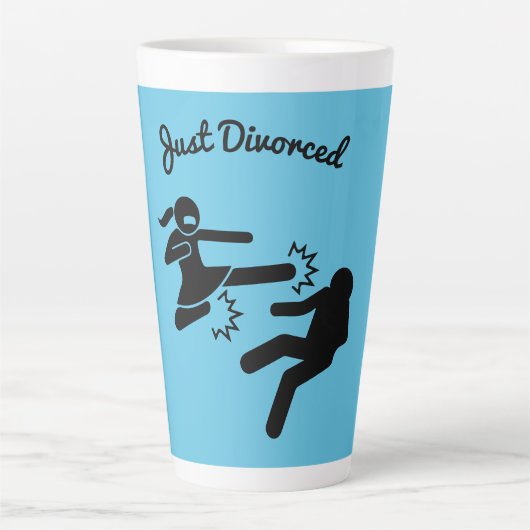 Funny Divorce Sympathie Gifts Latte Mok (Voorkant)