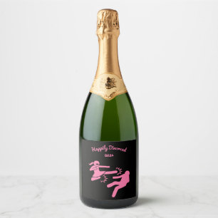 Funny Divorce Sympathie Gifts Sparkling Wijnetiket