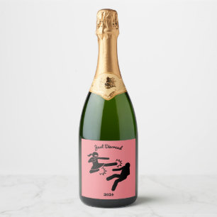 Funny Divorce Sympathie Gifts Sparkling Wijnetiket