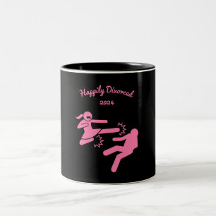 Funny Divorce Sympathie Gifts Tweekleurige Koffiemok