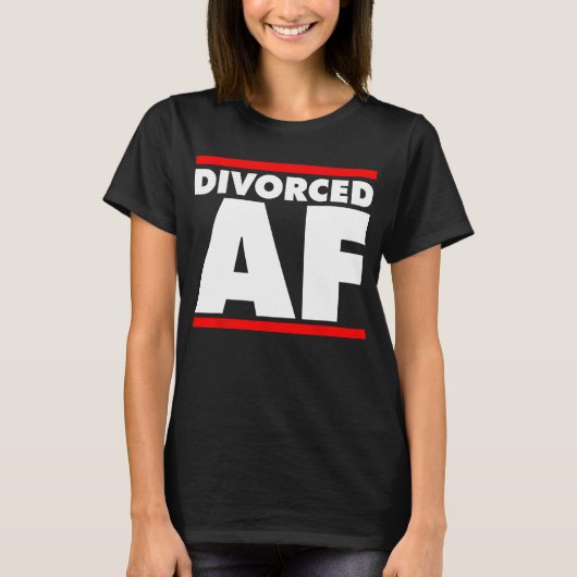Funny Divorced AF Top - Ex Wife - Ex Husband Divor (Voorkant)