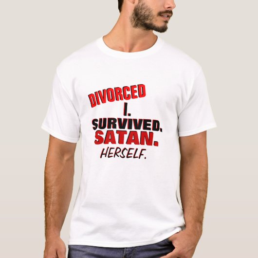 Funny Divorced t-shirt (Voorkant)