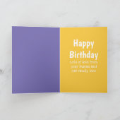 Funny DIY CAT DAD Birthday - Crazy about Cats Man Kaart (Binnen)